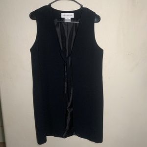 Jones New York Long Black Vest Size 6
